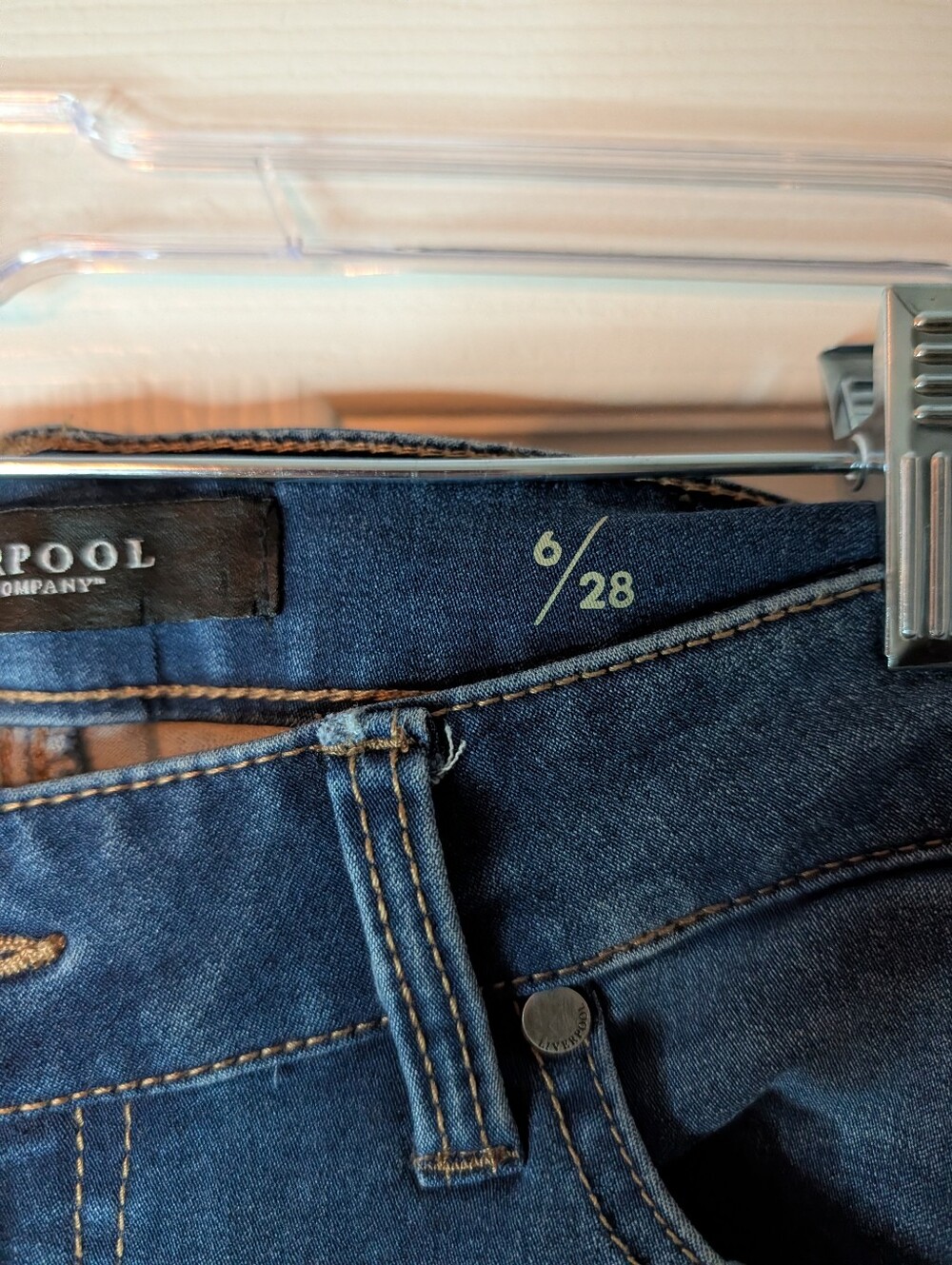 Liverpool Jeans Company Lucy Bootcut Jeans Womens 6 Stretch Dark Wash 33 Inseam - Picture 3 of 7